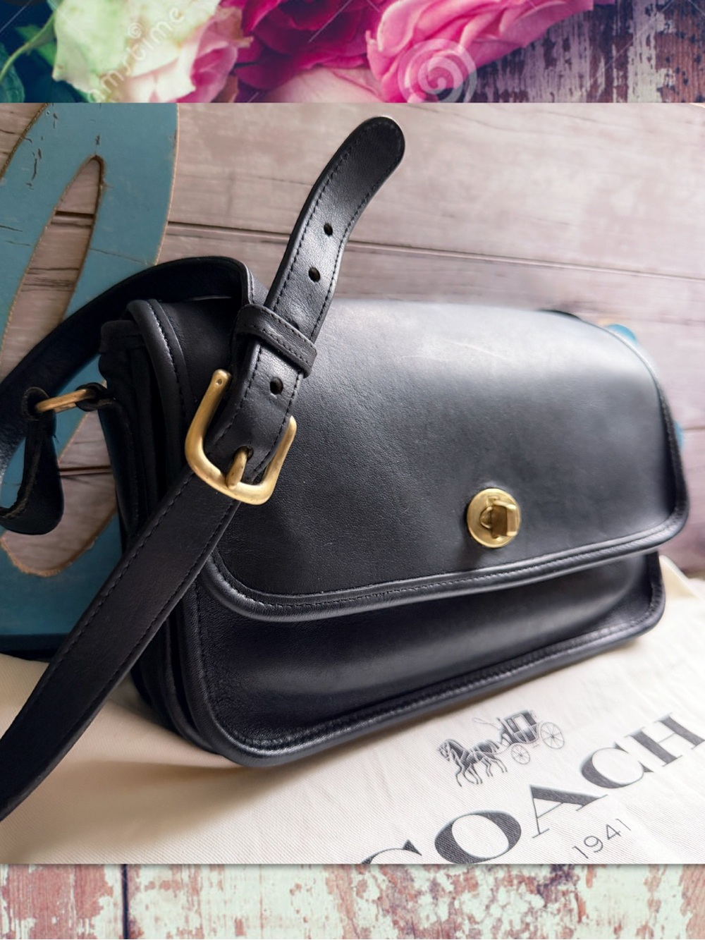 VINTAGE COACH NYC COMPANION BAG 9850 - Picture 3 of 16